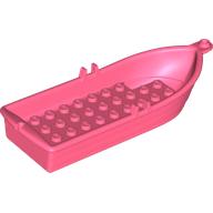 Lego Boat / Rowing Boat 14 x 5 x 2 with Oarlocks [No Hollow Inside Studs] / Coral