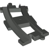 Lego Duplo Train Track 4 x 8 Curved [Short] / Dark Gray