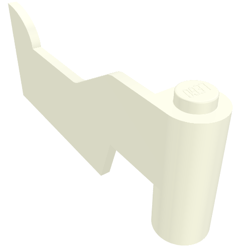 Lego Fabuland, Door 1 x 6 x 2 Right / White