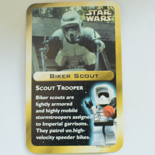 Lego Display Card, Biker Scout 2 / [No Color/Any Color]