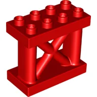 Duplo Support 2 x 4 x 3, Girder / Red