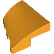 Lego Brick Wedged, Curved 2 x 2 with Stud Notch Right / Bright Light Orange