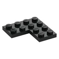 Plate 4 x 4 Corner / Black