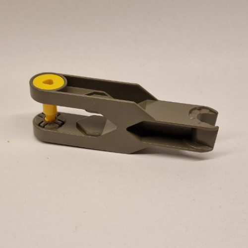 Lego Duplo Toolo Arm 2 x 6 with Triangular Set Screw and Clip Ends / Dark Gray