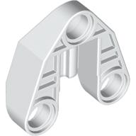 Lego Technic Connector Block 3 x 3 Triangular with Axle, and Pin Hole / White