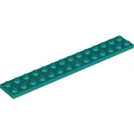 Plate 2 x 14 / Dark Turquoise