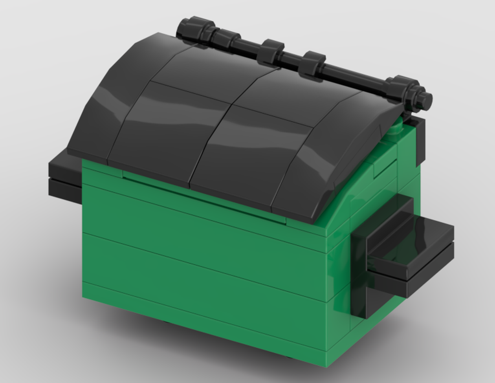 Lego Green Dumpster