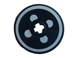 Technic, Disk 3 x 3 with Circular Stripe and Four Dots Headlight Pattern (Sticker) - Set 42110