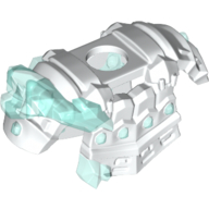 Lego Minifig Neckwear Shoulder Armour With Trans Light Blue Ice / White