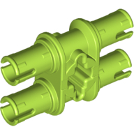 Lego Technic Pin Double with Axle Hole / Lime