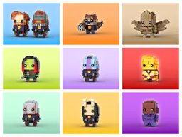 Guardians of the Galaxy Vol. 3 Collection Brickheadz LEGO MOC