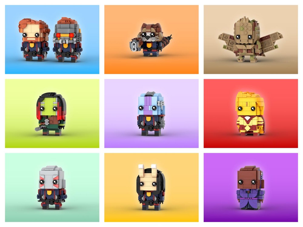 Lego Guardians of the Galaxy Vol. 3 Collection Brickheadz LEGO MOC