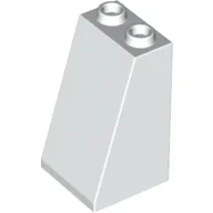 Brick Sloped 75° 2 x 2 x 3 [Hollow Studs] / White