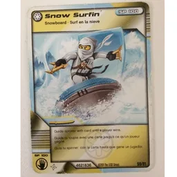 Trading Card, Ninjago Deck #1: 59 - Snow Surfin' - North American Version / [No Color/Any Color]