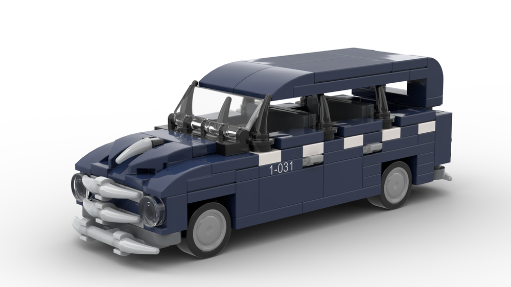 Lego Skoda 1200 STW Blue Taxi