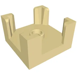 Panel 2 x 2 x 1 Corner Posts with Centre Stud / Tan