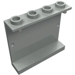 Panel 1 x 4 x 3 [Hollow Studs] / Light Gray