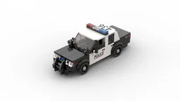 LEGO Police Interceptor Ford Crown Victoria 6pin wide MOC