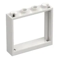 Window 1 x 4 x 3 without Shutter Tabs / White