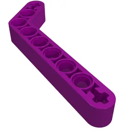 Technic Beam 1 x 9 Bent (7 - 3) Thick / Purple