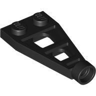 Lego Plate Special 1 x 2 with Long Stud Receptacle (Space Wing) / Black