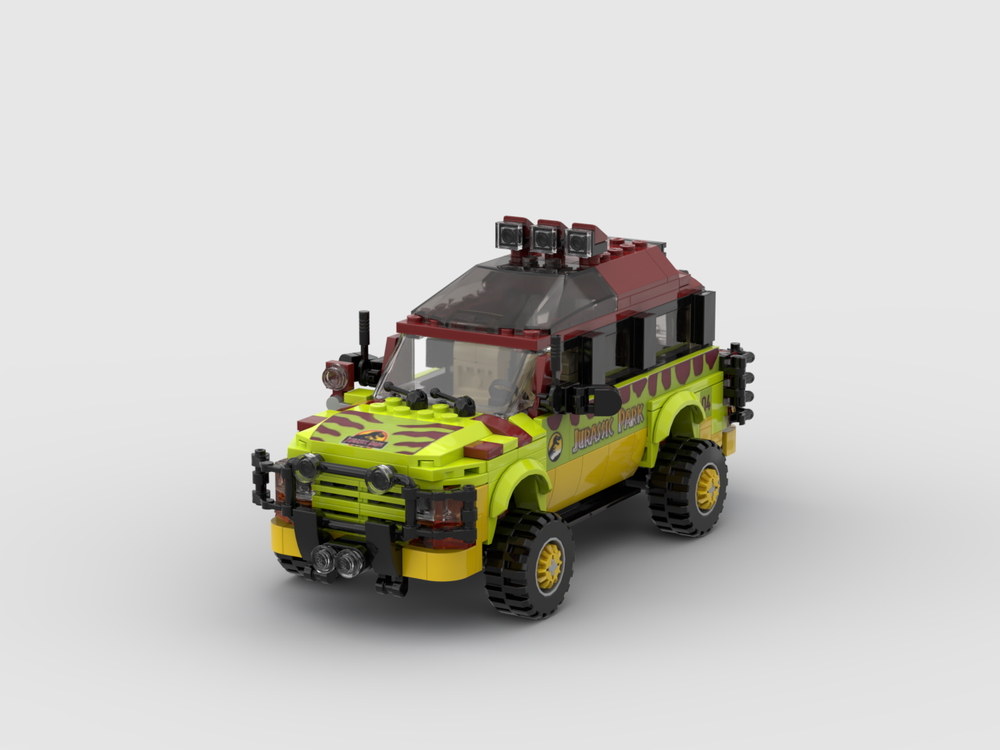 Lego MOC - SPEED CHAMPIONS 76959-1 JURASSIC PARK TOUR VEHICLE: FORD EXPLORER 4X4 V2