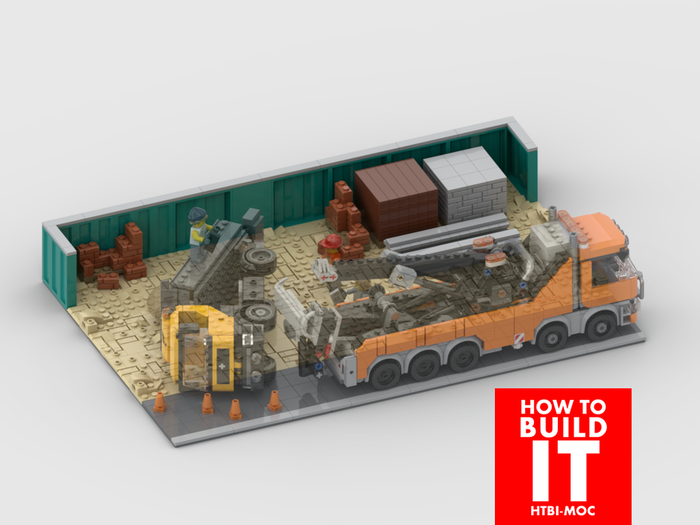 Lego Display for set 60467-1 - Heavy-Duty Recovery Tow Truck with Crane