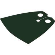 Lego Neckwear Cape, Standard [Traditional Starched Fabric] / Dark Green
