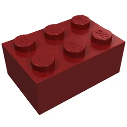 Brick 2 x 3 / Dark Red