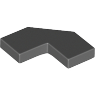 Lego Tile Special 2 x 2 Corner with Cut Corner - Facet / Dark Bluish Gray