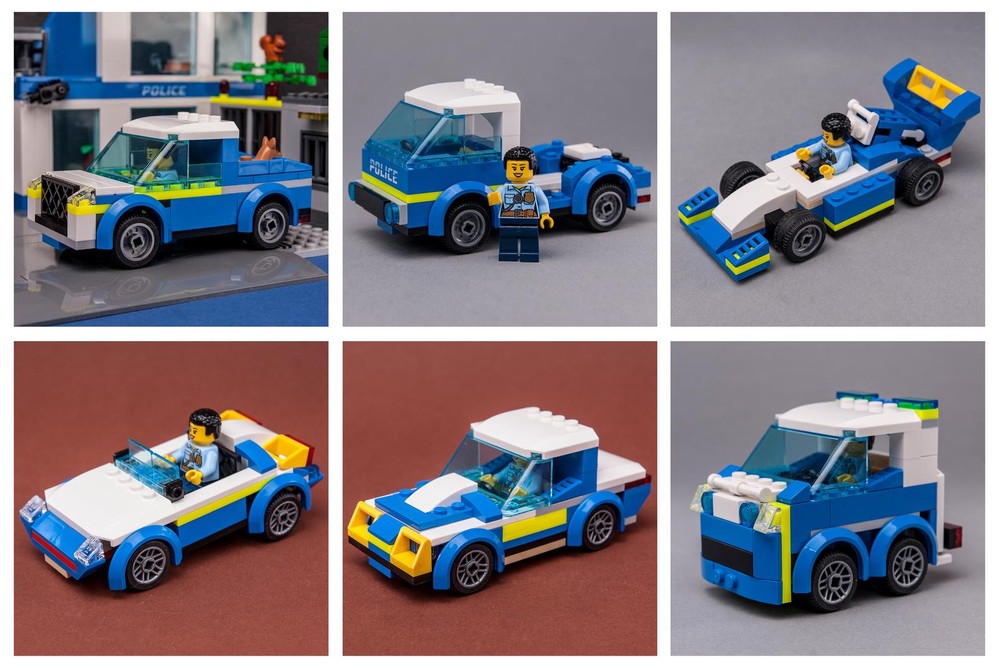 Lego 60316 Police Van rebuild models