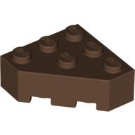 Lego Brick Wedged 3 x 3 Cut Corner / Brown