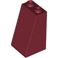Brick Sloped 75° 2 x 2 x 3 [Hollow Studs] / Dark Red