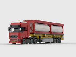 Mini semi-truck with tank