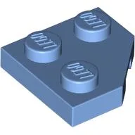 Wedge Plate 2 x 2 Cut Corner / Medium Blue
