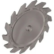 Technic Circular Saw Blade 9 x 9 with Pin Hole / Flat Silver