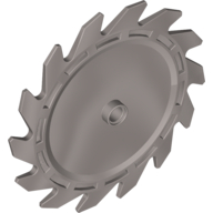 Lego Technic Circular Saw Blade 9 x 9 with Pin Hole / Flat Silver