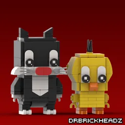 Sylvester + Tweety (Looney Tunes) Brickheadz