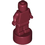 Minifig Trophy Statuette / Dark Red