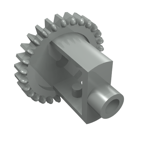 Lego Technic Gear Differential [Old Style, 28 Teeth] / Light Gray