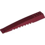 Brick Wedged, Curved 16 x 4 Triple with Inner Ridges / Dark Red