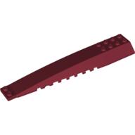 Lego Brick Wedged, Curved 16 x 4 Triple with Inner Ridges / Dark Red