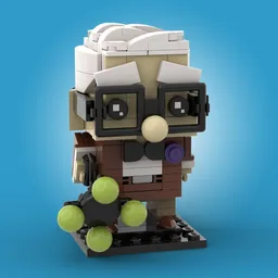 Custom Carl Fredricksen From Pixar Up Brickheadz