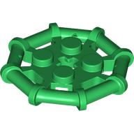 Lego Plate Special 2 x 2 with Bar Frame Octagonal, Reinforced, Completely Round Studs / Green