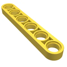 Technic Beam 1 x 6 Thin / Yellow