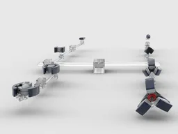 Nanoscale CIS Fighters (Tri-Fighter and Vulture Droid) UCS Venator/Invisible Hand Scaling Illusion