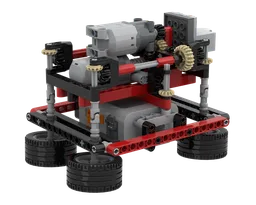 Omnidirectional Car with wheels facing down