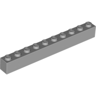 Lego Brick 1 x 10 / Light Bluish Gray