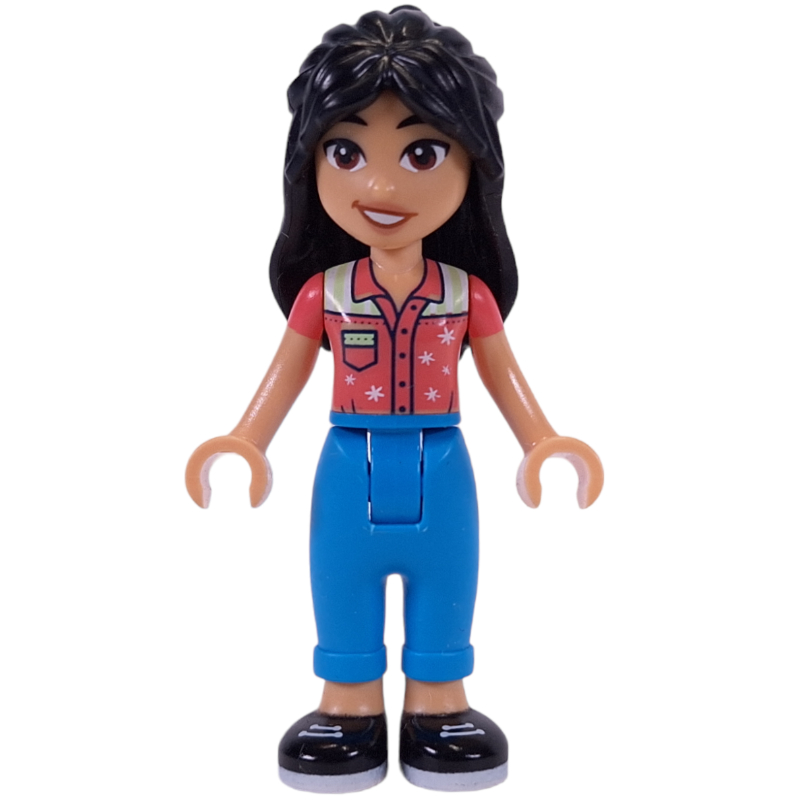 Lego Liann - Coral Top, Dark Azure Pants