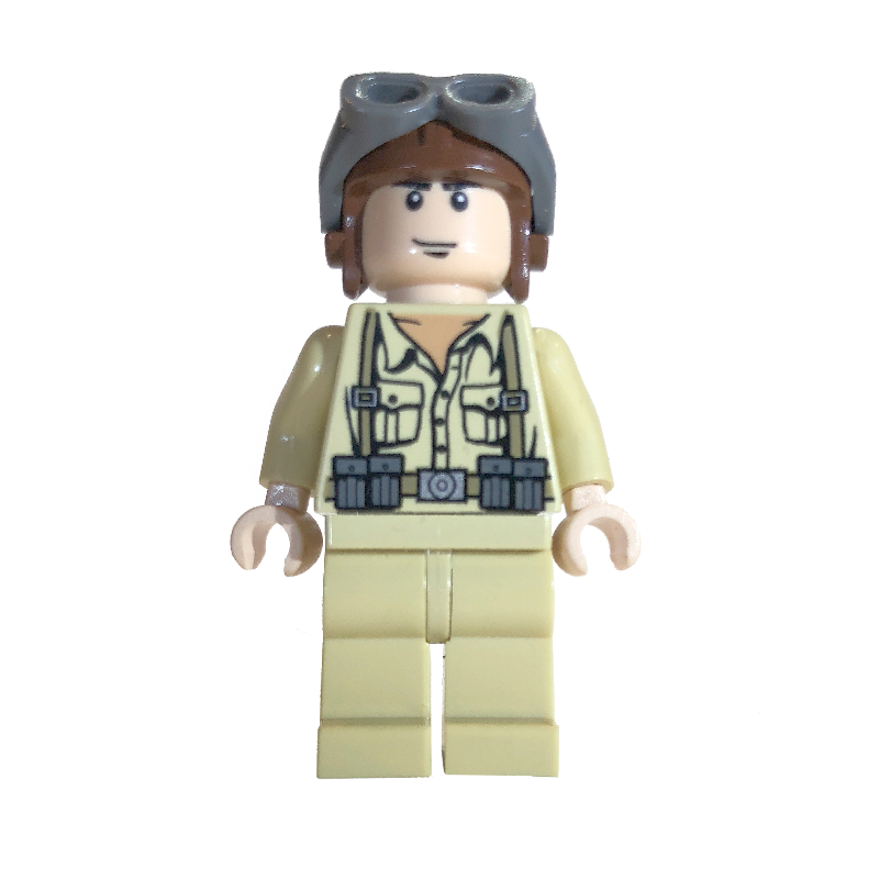 Lego German Pilot with Helmet and Goggles